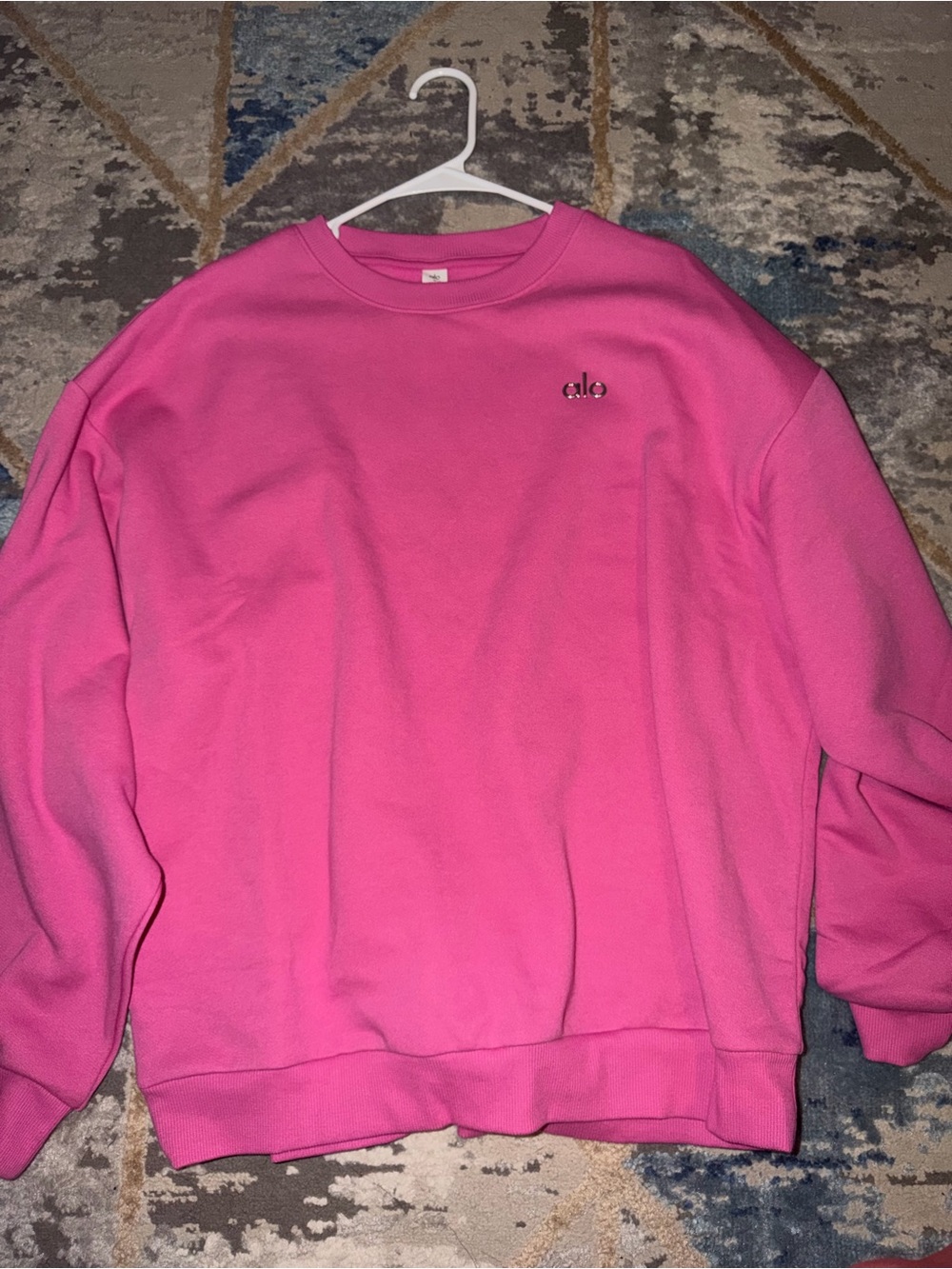 ALO Yoga Men's Crewneck Sweatshirt - Hot Pink